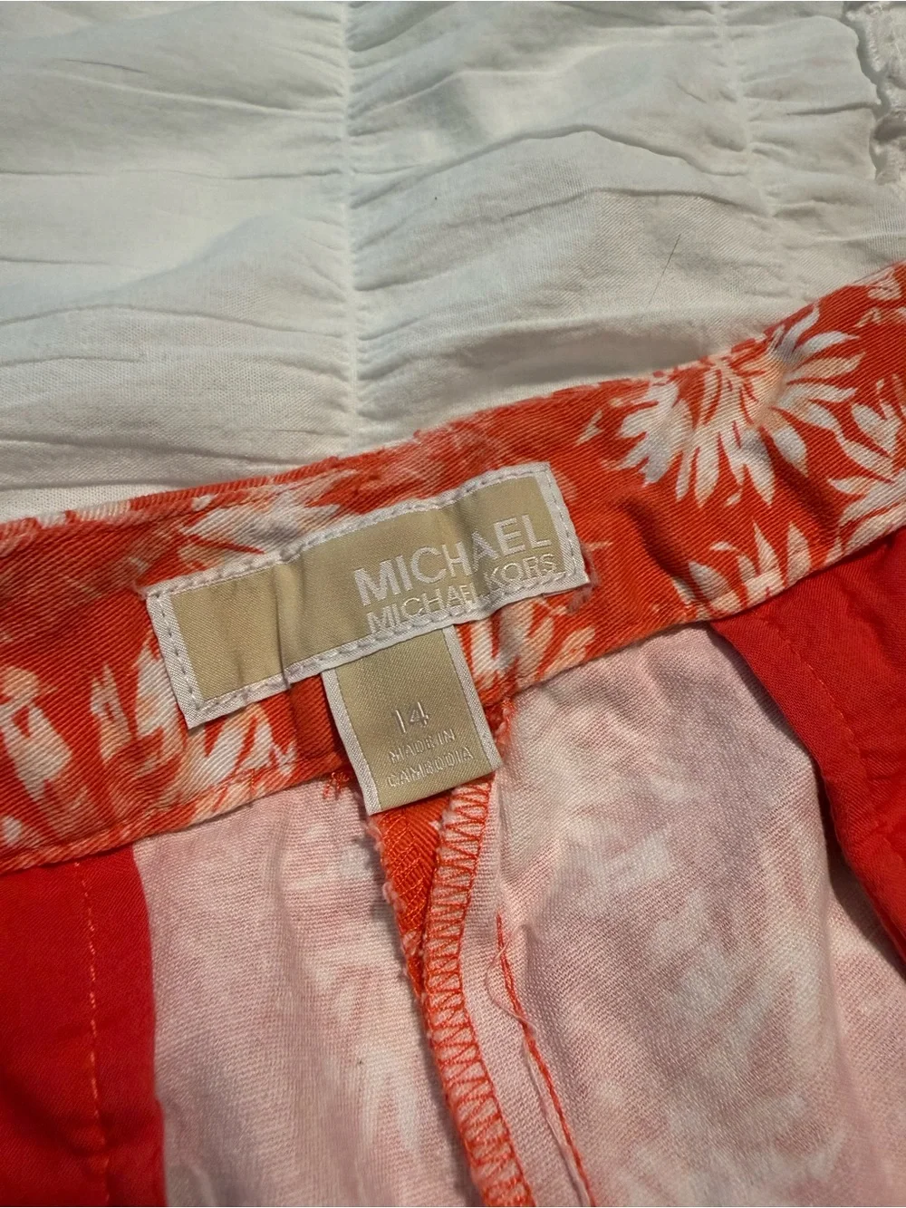 Michael Kors Coral Floral Bermuda Shorts